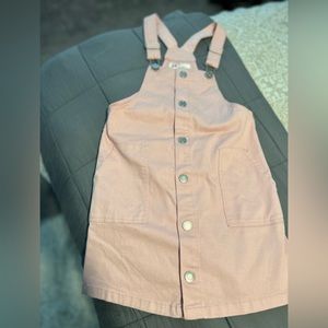 Girls pink jean dress